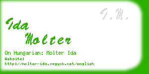 ida molter business card